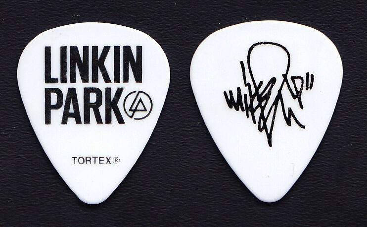 Linkin Park Mike Shinoda Signature White Guitar Pick - 2012 Tour
