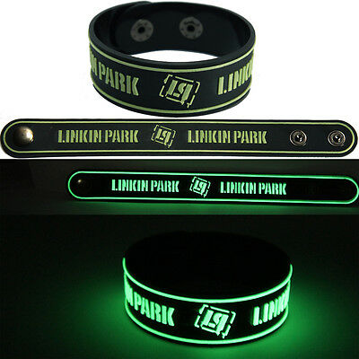 Linkin Park  New! Bracelet Wristband Gg22 Glow In The Dark Free Shipping